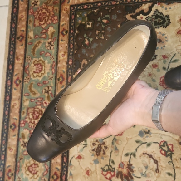 Black ballet flats with pump - Picture 2 of 4